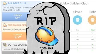 RIP ROBLOX BUILDERS CLUB [upl. by Eidob796]