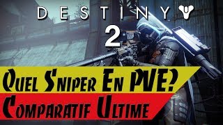 Destiny 2  Quel Sniper Choisir Pour PVE Le Test Ultime [upl. by Otreblif351]