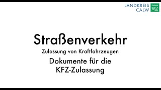 Dokumente für die KFZ Zulassung [upl. by Hillman]