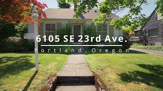 Cape Cod Home on Oversized Westmoreland lot  Video of 6105 SE 23rd Ave  Portland real estate [upl. by Brunella]