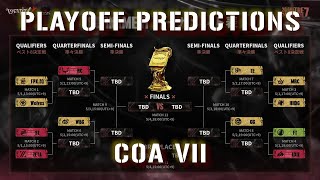 COA VII Predictions ✦ Playoffs  Identity V [upl. by Alleul]