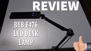 BYB E476 REVIEW  Metal Architect Swing Arm LED Desk Lamp [upl. by Xilef275]