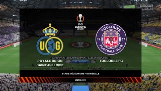 Royale Union SaintGilloise vs Toulouse 21092023 UEFA Europa League FIFA 23 [upl. by Noam789]