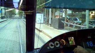 TAM Montpellier Tramway  Alstom Citadis 401  Ligne 1 Rives du Lez  Gare SNCF St Roch [upl. by Alurta]