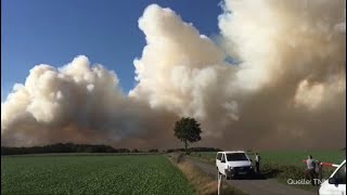 Moorbrand nach Raketentest Kilometerweite Rauchwolken über dem Emsland  DER SPIEGEL [upl. by Alena]