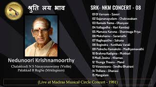 Nedunoori Krishnamoorthy  Chalakkudi Narayanaswamy  Palakkad Raghu Madras Music Circle 1981 [upl. by Patrice669]