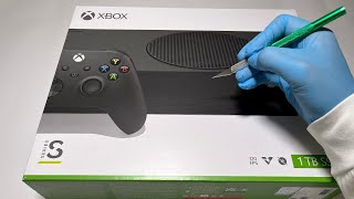 Unboxing Xbox Series S 1TB Black ASMR [upl. by Darwen457]