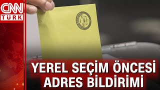 Yerel seçim öncesi adres değişikliği bildirimi için son tarih 1 Ekim [upl. by Rolando]