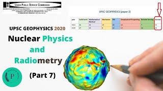 UPSC Geophysics 2020 PYQ Paper 2 Discussion Nuclear Physics and Radiometry part 7 [upl. by Wes]