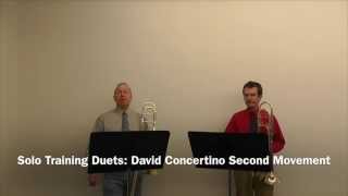 Solo Training Duets David Concertino Second Movement [upl. by Felicity548]