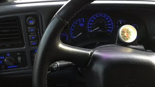 Silverado Autometer Vacuum Boost Gauge Install [upl. by Dnomsaj868]