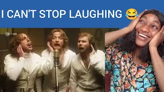 Bee Gees  Stayin Alive parody Sound recording in studio  REACTION [upl. by Eiramannod]