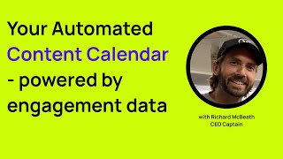 Your Automated Content Calendar  powered by engagement data [upl. by Naldo256]