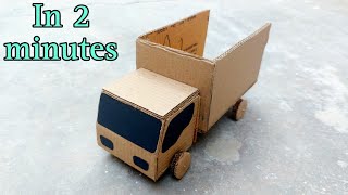 How To Make Mini RC Tipper Truck From Cardboard  Very Simple  The Crafts Crew [upl. by Egin]