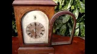 Antique Old HAC Westminster German Bracket Mantle  Mantel Clock See Video [upl. by Yentuoc]