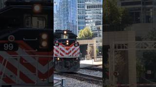 Metra 99  F59PH Leads an Outbound Metra Train metra chicago [upl. by Marylynne]