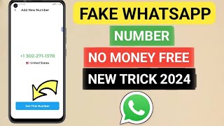 Whatsapp Acount With USA Number 2024  100 Free  No Money  Fake Whatsapp Kese Banai [upl. by Velma]