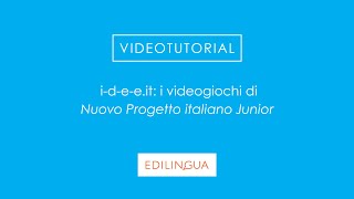 ideeit i videogiochi di Nuovo Progetto italiano Junior [upl. by Nnel912]