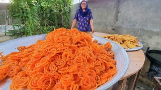 FAFDA JALEBI RECIPE  GUJRATI FAFDA RECIPE  INDIAN STREET FOOD  DESSERT RECIPE [upl. by Yrocaj]