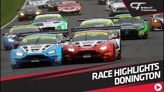 British GT Donington Park Race Highlights 2017 [upl. by Raman]