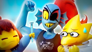 Alphys and Undynes Experiment Undertale 3D Animation [upl. by Danika]