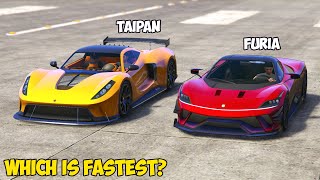 GTA 5  GROTTI FURIA vs CHEVAL TAIPAN  Which is Fastest [upl. by Lilhak]