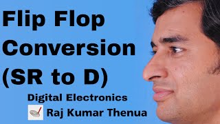 Flip flop Conversion  SR Flip Flop to D flip flop  Hindi  Urdu [upl. by Haraz403]