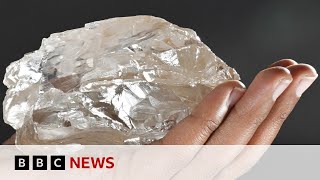 Worlds secondlargest diamond found in Botswana  BBC News [upl. by Esinel]