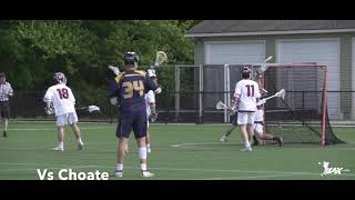 Zach Koch 2021 Goalie Loomis Chaffee  2019 Spring Lacrosse Highlights  Merrimack 2025 [upl. by Adnorat]