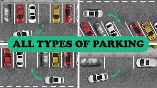 ALL TYPES of Parking in ONE Video ParallelStraightAngle Parking [upl. by Isoj]