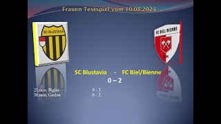 Frauen Testspiel SC Blustavia  FC Biel Bienne [upl. by Nibot424]