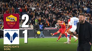 ROMA  VERONA 21 HIGHLIGHTS ITA  PRIMA VITTORIA DI DANIELE DE ROSSI  Serie A 20232024 [upl. by Koy]