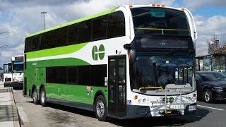 GO Transit Double Decker Bus  Is It Safe Driving on Highway 401 in Toronto [upl. by Annelise]