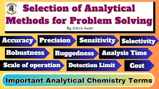 Selection of Analytical Methods for Problem Solving  Important Analytical Techniques [upl. by Tadio]