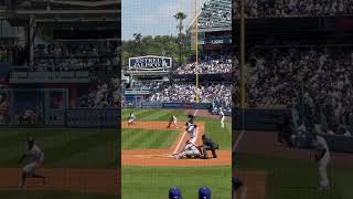 Shohei Ohtani First Double at Dodger Stadium on Opening day 2024 newbalance [upl. by Neenad]