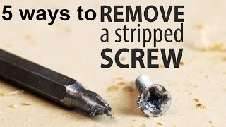 how to remove damaged stripped screws  DIY hack  broken screw extractor [upl. by Walli]