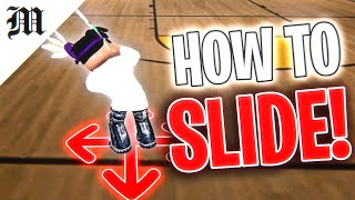 HOW TO SLIDE in ROBLOX FIGHT IN A SCHOOL EASY [upl. by Joete]