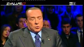 Ballarò  Giovanni Floris intervista Silvio Berlusconi 050213 [upl. by Attolrac]