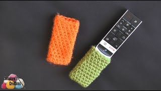 Crochet A Remote Control Cover With Ease  Easy Tutorial For Beginners right Handed [upl. by Adnirod361]