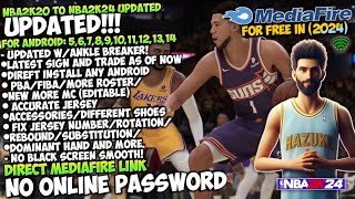 NBA2K20 TO NBA2K24 Updated Roster  HD Graphics Smooth  Android 51314  Ankle Breaker M🏀d 2024 [upl. by Annawek]