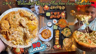 Unlimited Chicken Biryani Buffet Chicken chap kabab Moctail মাত্র 249  সস্তার বিরিয়ানি বুফে [upl. by Nongim]