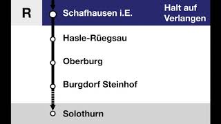 BLS Ansagen  Regio Thun  Konolfingen  Solothurn [upl. by Anuahsat637]