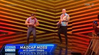 Madcap Moss with Happy Corbin Entrance Smackdown November 19 2021 [upl. by Onirotciv]