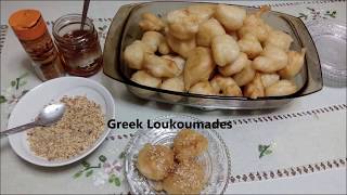 Easy loukoumades recipe  Greek donuts with honey and Walnuts [upl. by Olney]