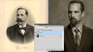 Photoshop How To Create The Look Of An Aged Antique Daguerreotype Photo [upl. by Asirap]