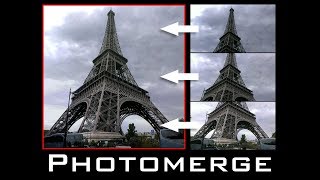 Photoshop Tutorial Photomerge How to Merge Multiple Photos into a Seamless Image [upl. by Assirak]