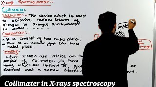 Part3 Collimator  Collimator in Xrays spectroscopy  Xrays spectroscopy [upl. by Ariam783]