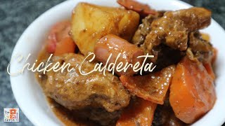 CHICKEN CALDERETA  Quick and Easy KALDERETANG MANOK [upl. by Alphard]