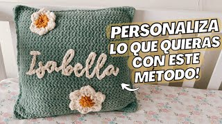 Personaliza lo que quieras con la técnica del punto deslizado a crochet Tutorial  Daniis Ways [upl. by Anaynek487]