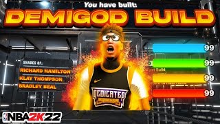 DEMIGOD 2WAY 3PT FACILITATOR BUILD IS UNSTOPPABLE IN NBA 2K22  BEST ALL AROUND BUILD IN NBA 2K22 [upl. by Les]